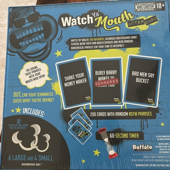 Watch Ya Mouth After Dark Party Game NEW in package - Picture 2 of 8